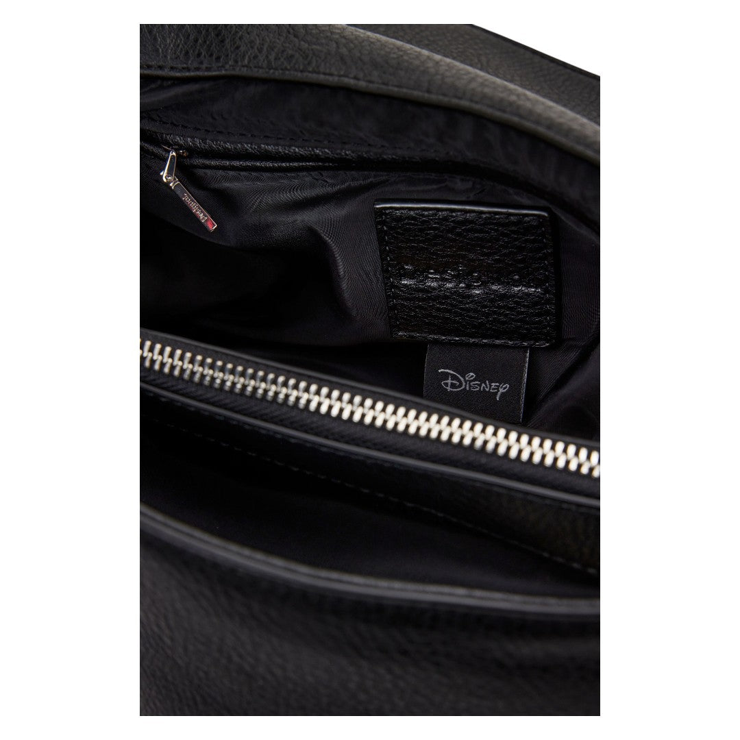 Bolsa Desigual Con Tachuelas Tipo Mochila Negro Negro Sintético Plata Negro