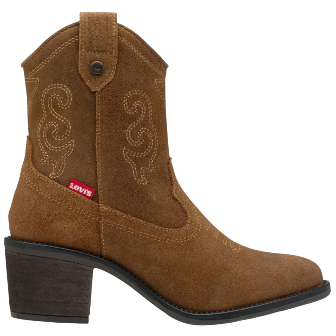 Bota Levi's Dama Lyssa L1225203 Piel Gamuza Tabaco