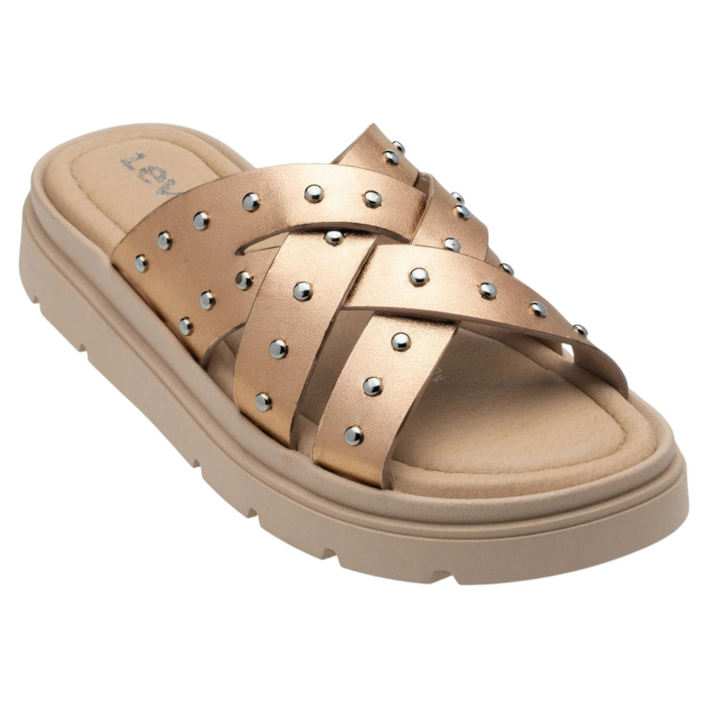 Sandalia Levi's Dama Prudence L1126225 Oro Rosa