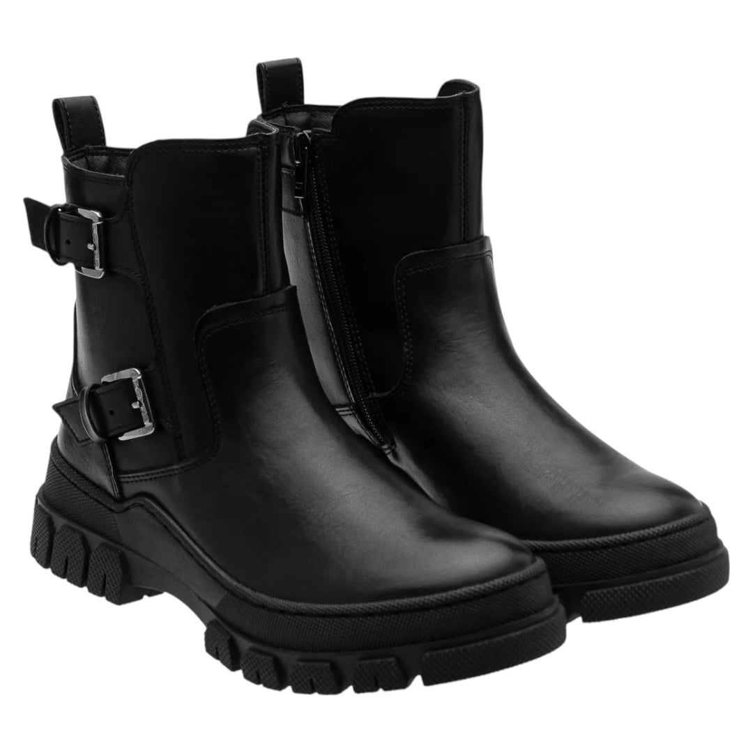 Bota Levi's Para Dama L1226161 En Simil Piel Negro
