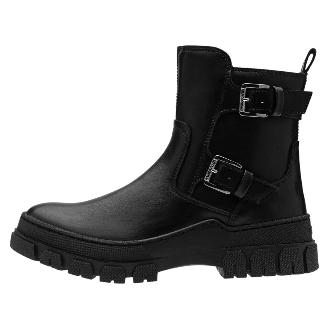 Bota Levi's Para Dama L1226161 En Simil Piel Negro