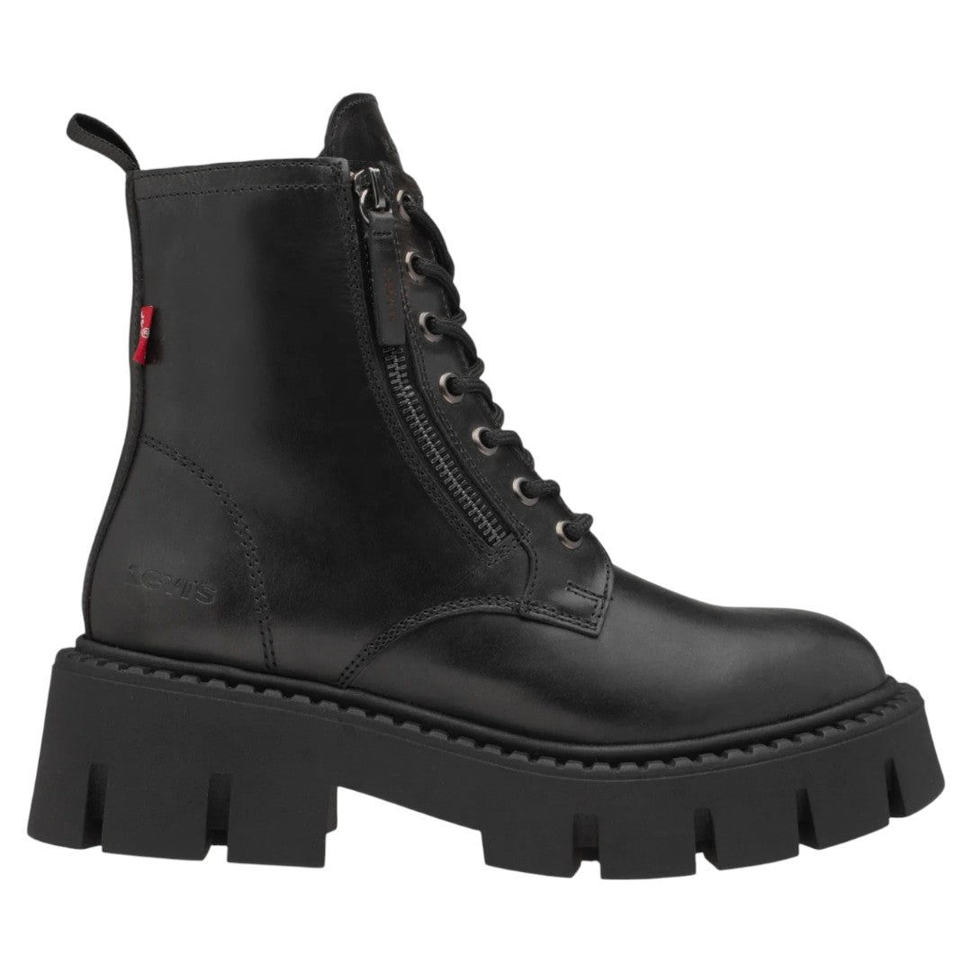 Bota Levi's® Dama Modelo Aria L1225122 Piel Negro