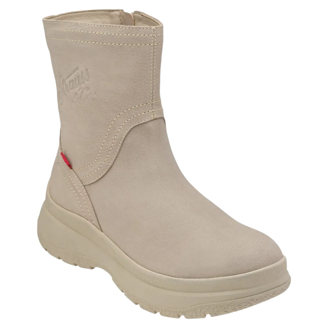 Bota Dama Levi's Clarisa Piel De Res L1225191 Color Crema