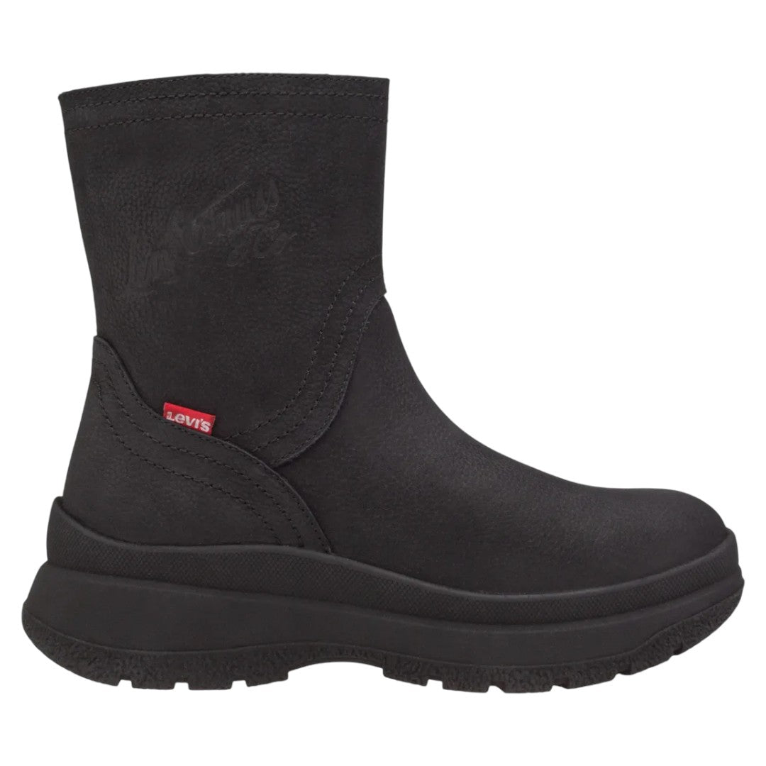 Bota Dama Levi's Clarisa Piel De Res L1225191 Color Negro