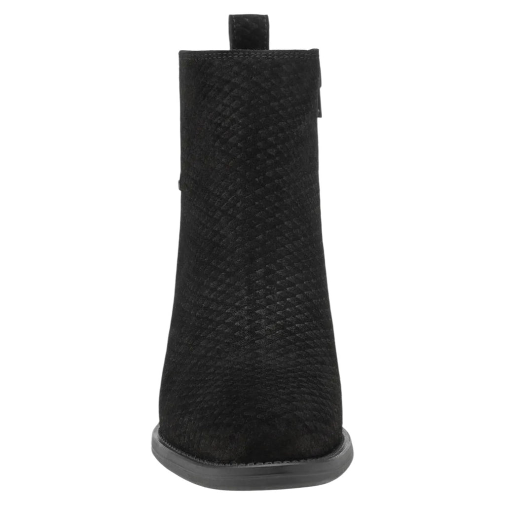 Botas Levis Dama Lyssa L1225201 Piel Gamuza Grabada Negro
