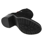 Botas Levis Dama Lyssa L1225201 Piel Gamuza Grabada Negro