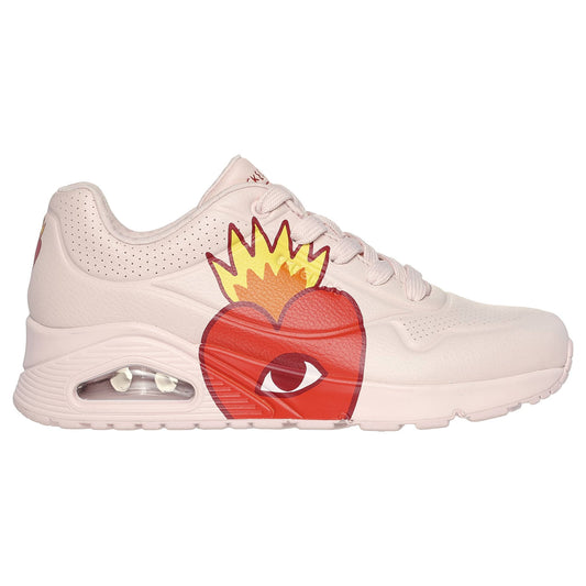 Tenis Skechers Dama Uno Heart Ricardo Cavolo 177956 Rosa