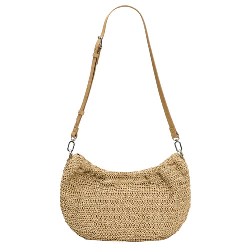 Bolso mediano ovalado rafia charms Desigual