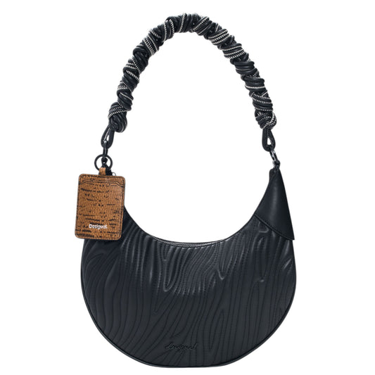 Bolso mediano ovalado relieve