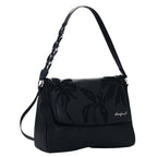Bolsa- Mochila Desigual Mediana Bordados Charms Negro