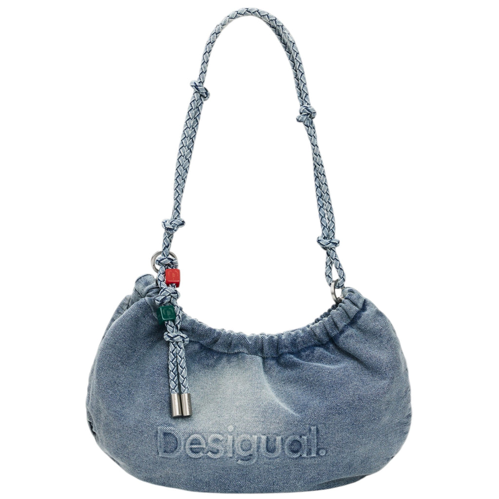 Bolsa Desigual Ovalado Charms 26saxd05 Azul Mezclilla