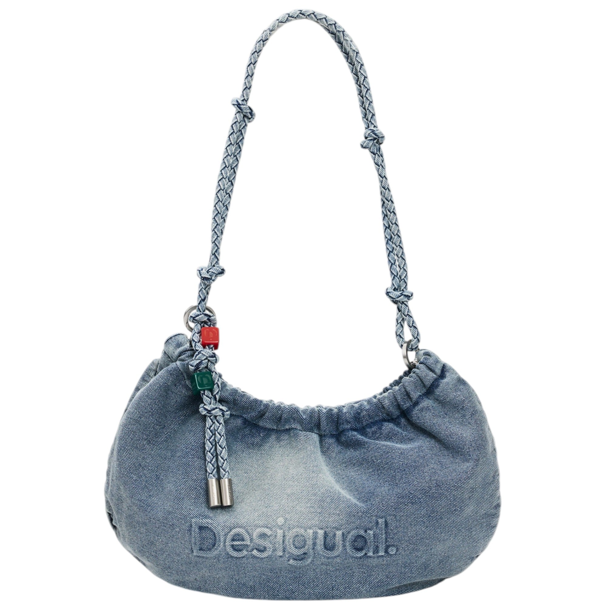 Bolsa Desigual Ovalado Charms 26saxd05 Azul Mezclilla