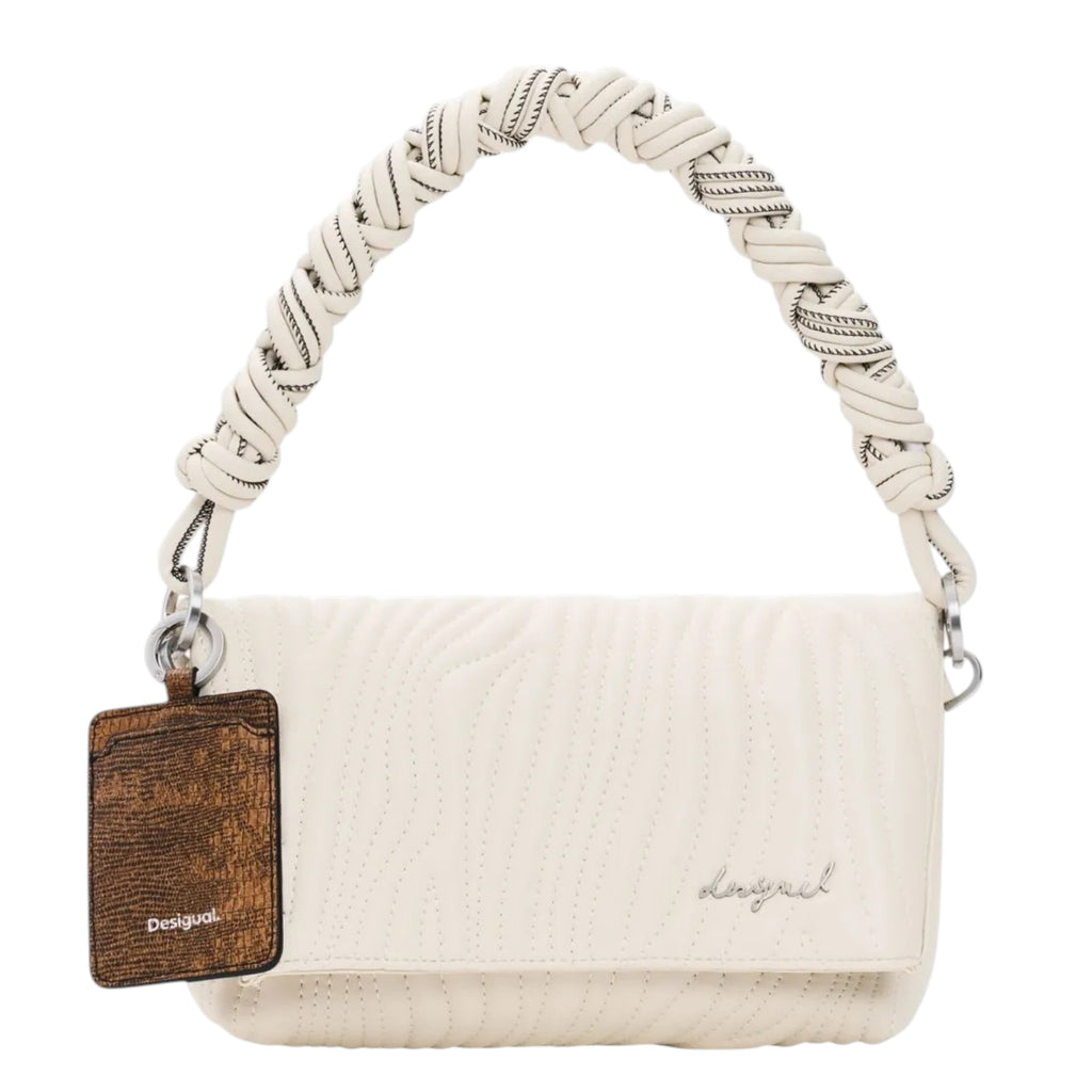 Bolsa Desigual Mediana Con Grabados 26saxpbb Crudo