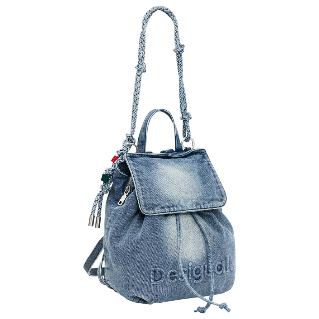 Bolso-mochila Desigual Pequeña Charms 26saxd28 Denim