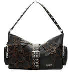 Bolsa Desigual Aplicaciones De Flores 26saxp98 Chocolate