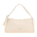 Bolsa Mediana Con Tachuelas Y Bordados 26saxp49 Crudo