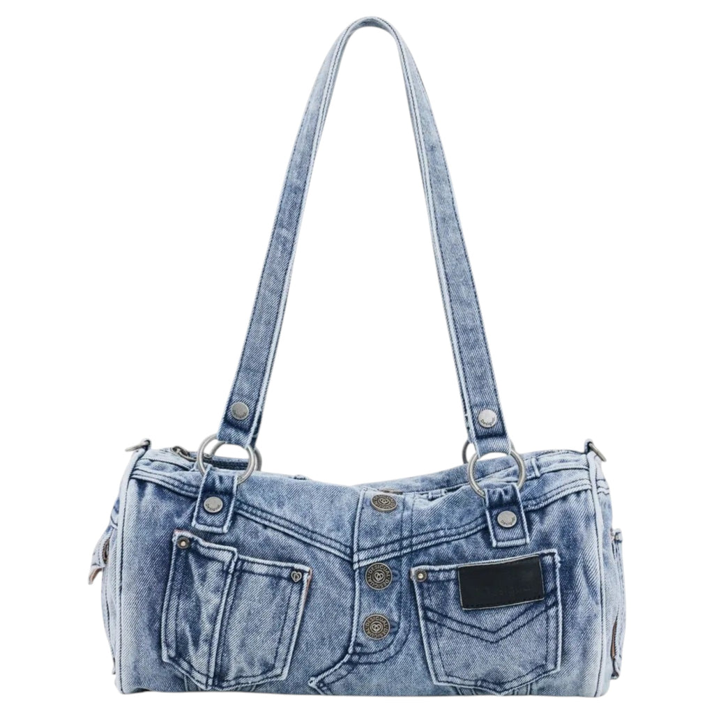 Bolsa Desigual De Mezclilla Tipo Cubo 26waxd21