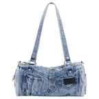 Bolsa Desigual De Mezclilla Tipo Cubo 26waxd21