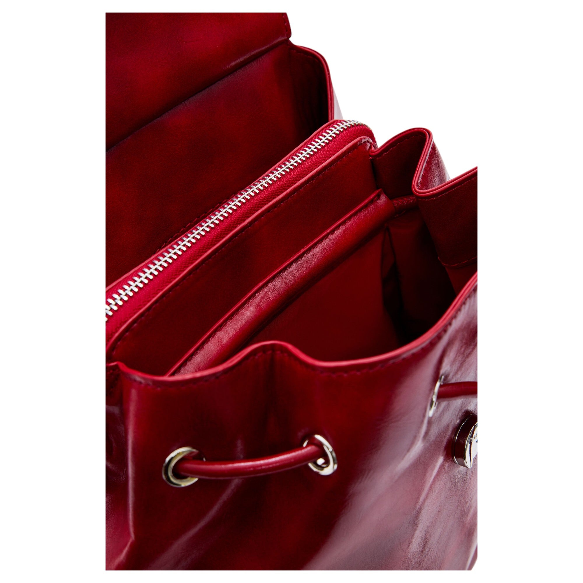 Mochila pequeña logo Desigual Rojo