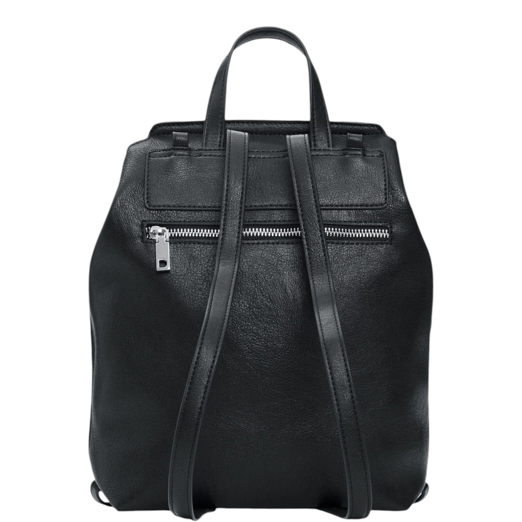 Mochila mediana trenzada Desigual negro