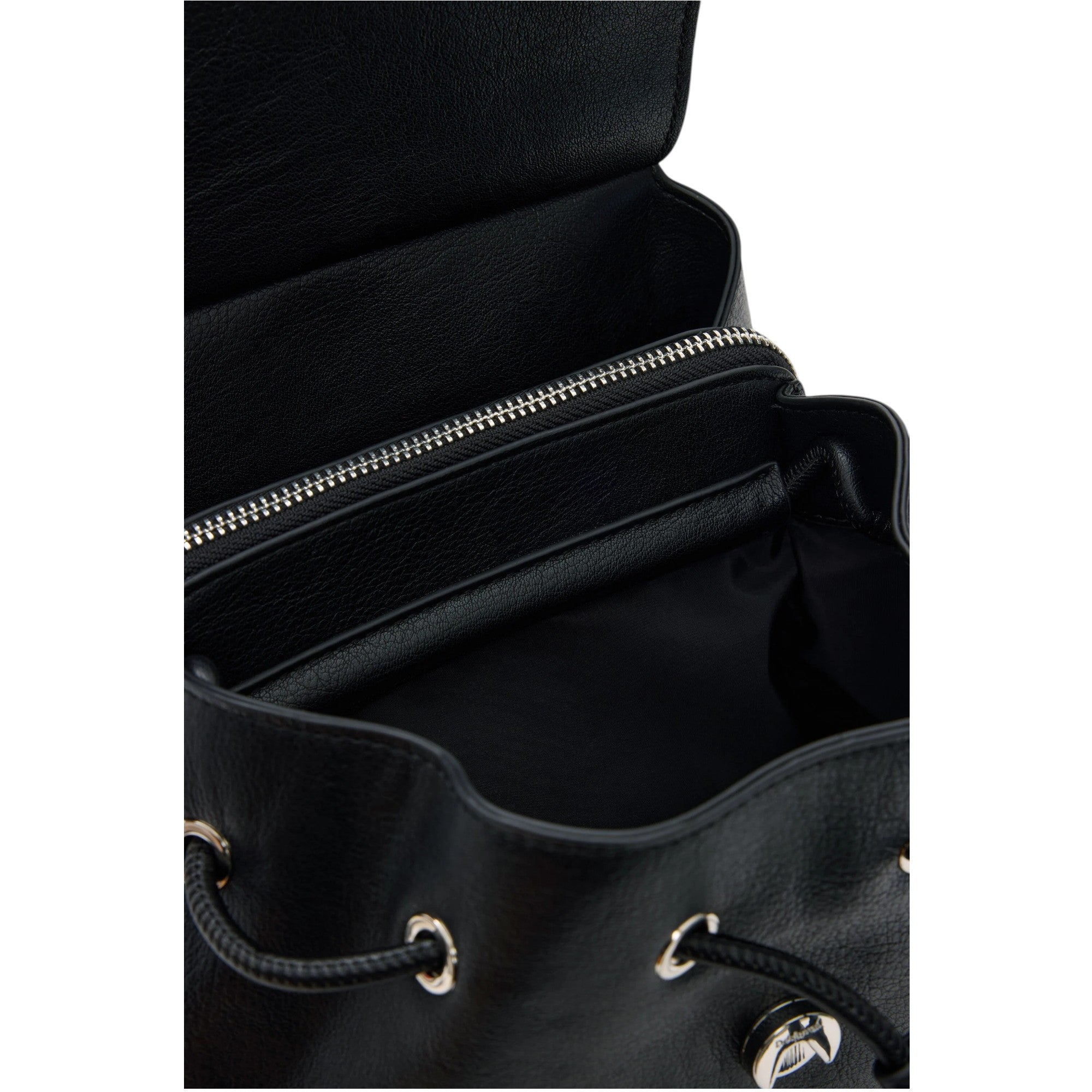 Mochila mediana trenzada Desigual negro