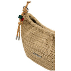Bolso mediano ovalado rafia charms Desigual