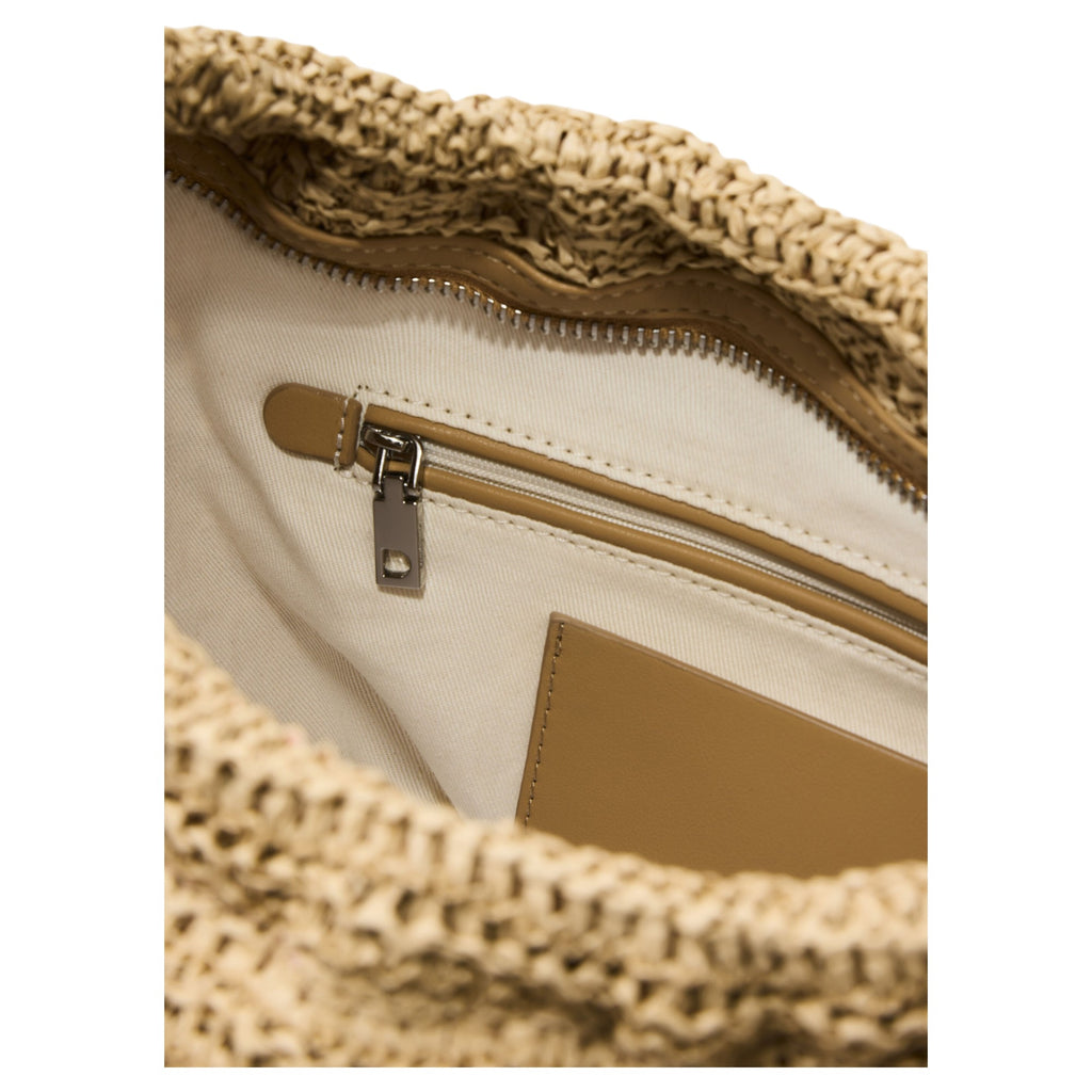 Bolso mediano ovalado rafia charms Desigual