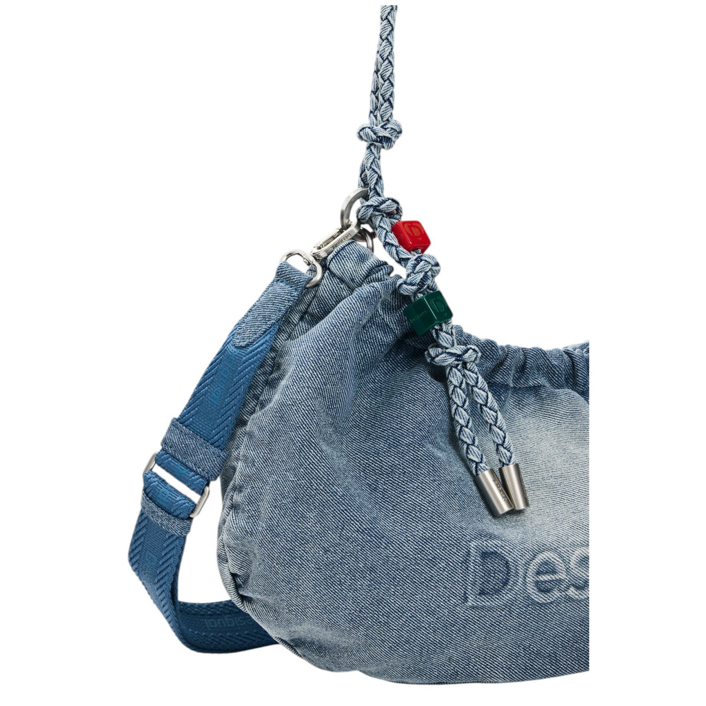 Bolsa Desigual Ovalado Charms 26saxd05 Azul Mezclilla