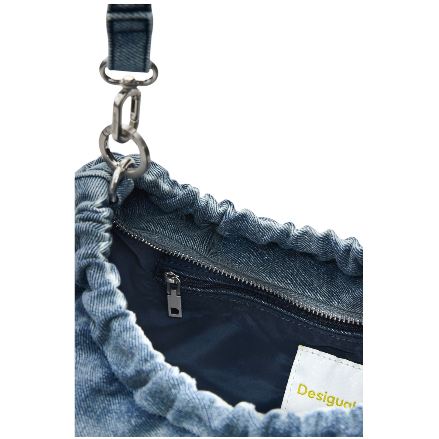 Bolsa Desigual Ovalado Charms 26saxd05 Azul Mezclilla