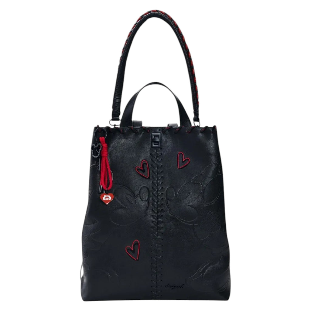 Bolsa Desigual 26sakp43 Grande Mickey Mouse Negro