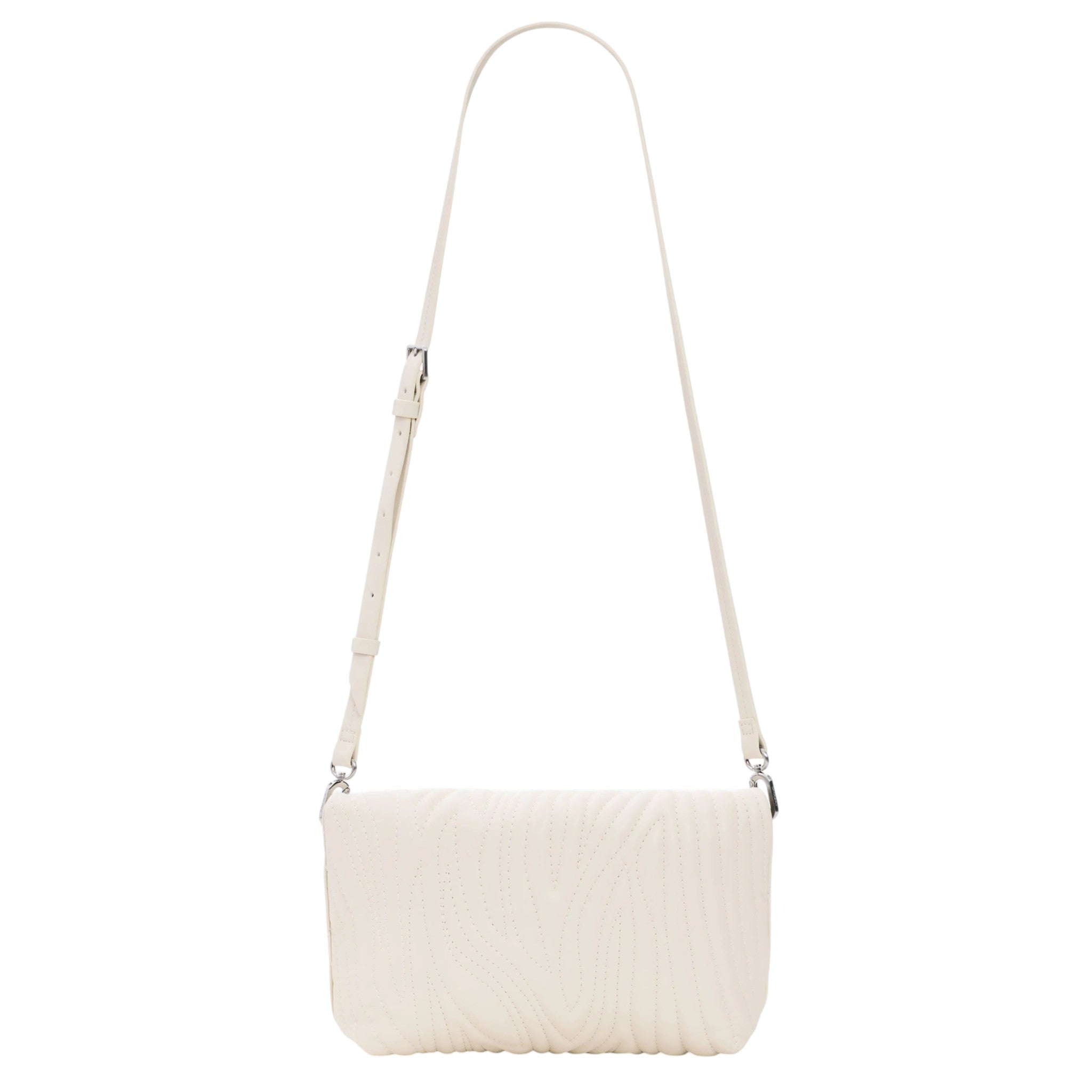 Bolsa Desigual Mediana Con Grabados 26saxpbb Crudo