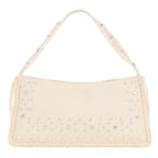 Bolsa Mediana Con Tachuelas Y Bordados 26saxp49 Crudo