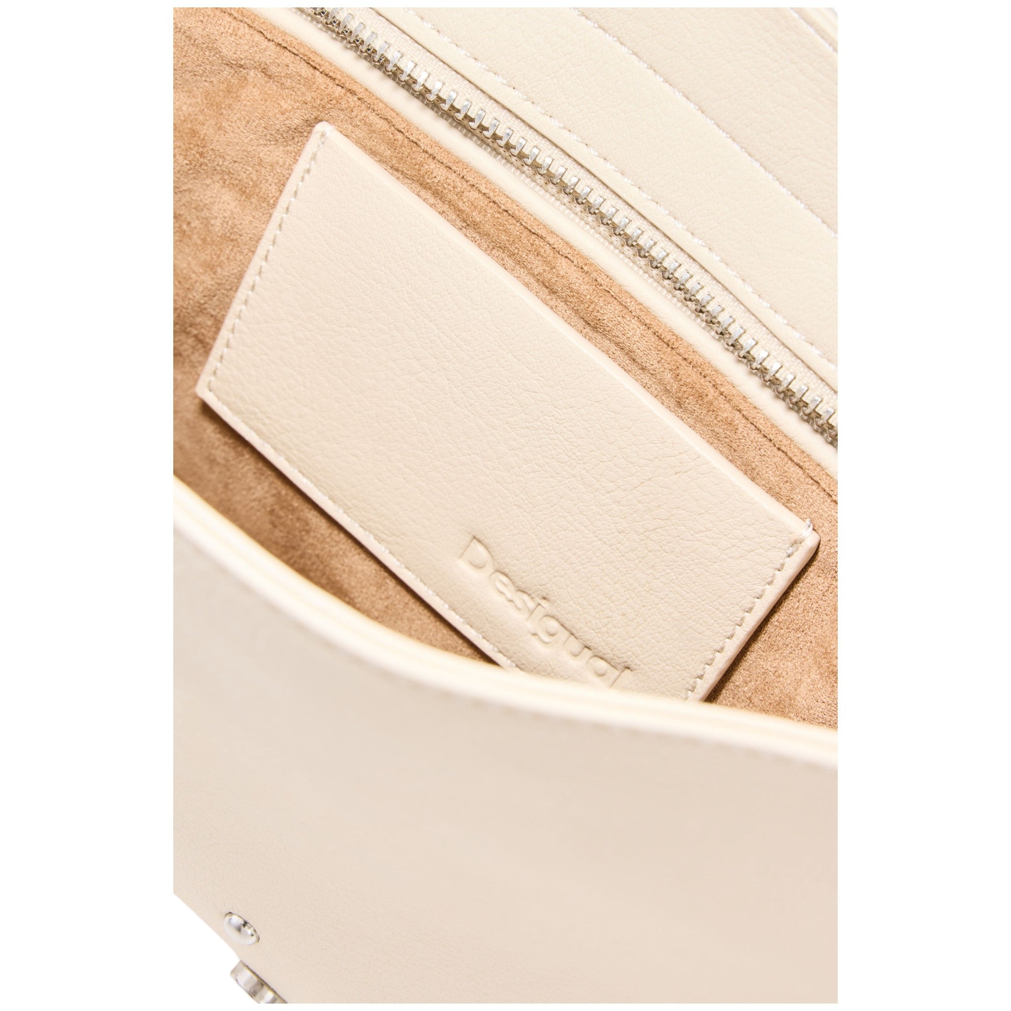 Bolsa Mediana Con Tachuelas Y Bordados 26saxp49 Crudo