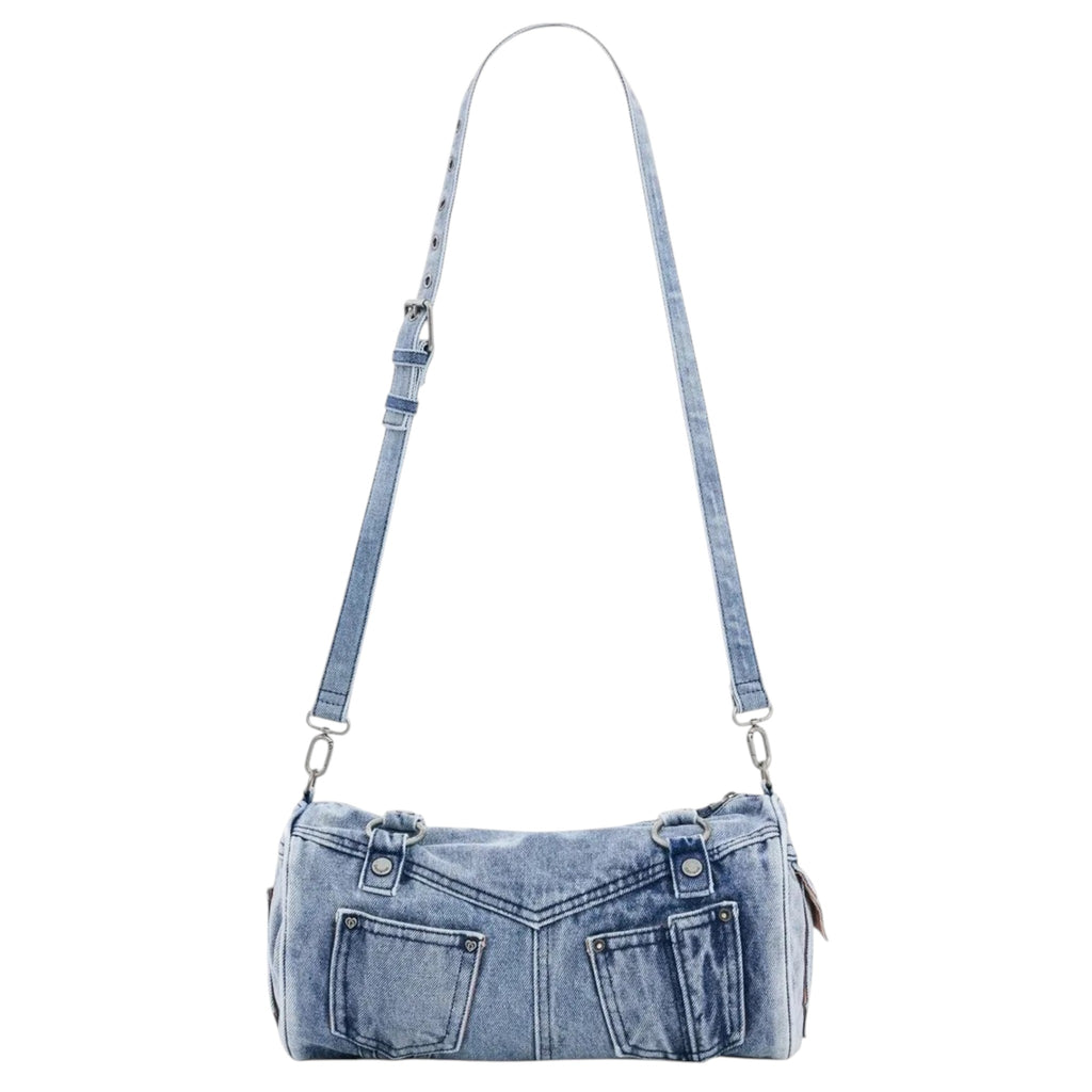 Bolsa Desigual De Mezclilla Tipo Cubo 26waxd21