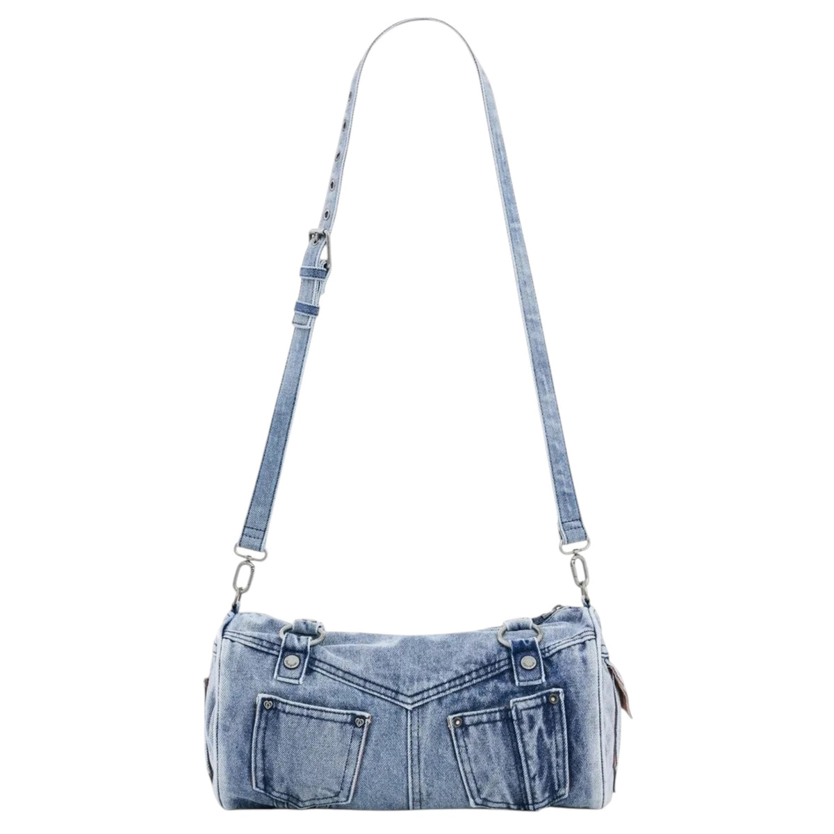 Bolsa Desigual De Mezclilla Tipo Cubo 26waxd21