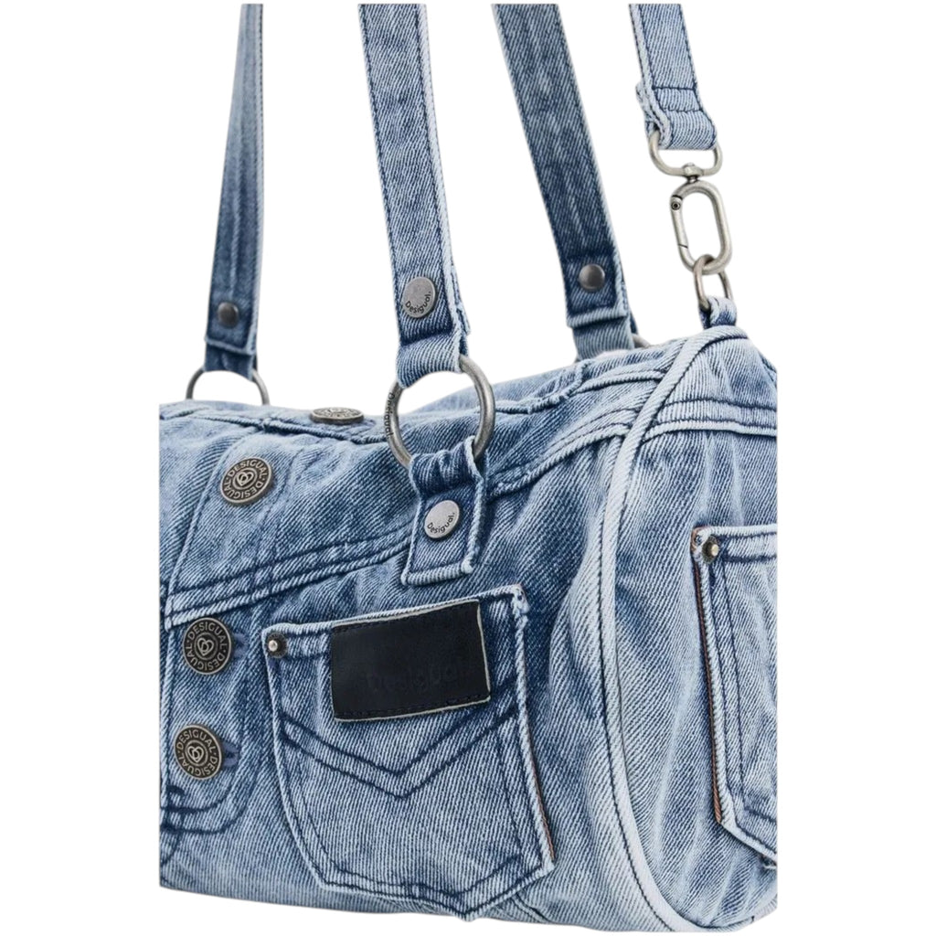 Bolsa Desigual De Mezclilla Tipo Cubo 26waxd21