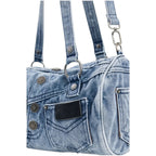 Bolsa Desigual De Mezclilla Tipo Cubo 26waxd21