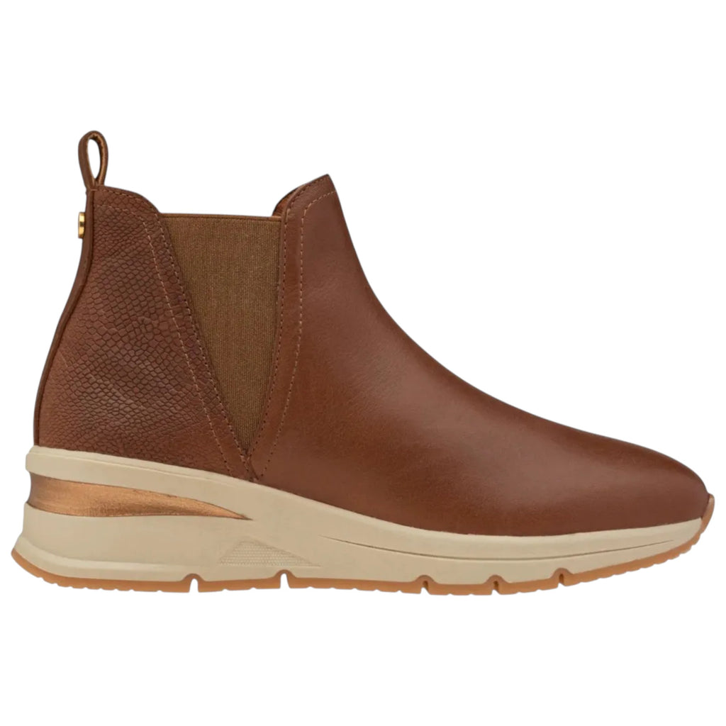 Bota Dockers Dama Lauren D1225321 Piel Vacuno Cogñac