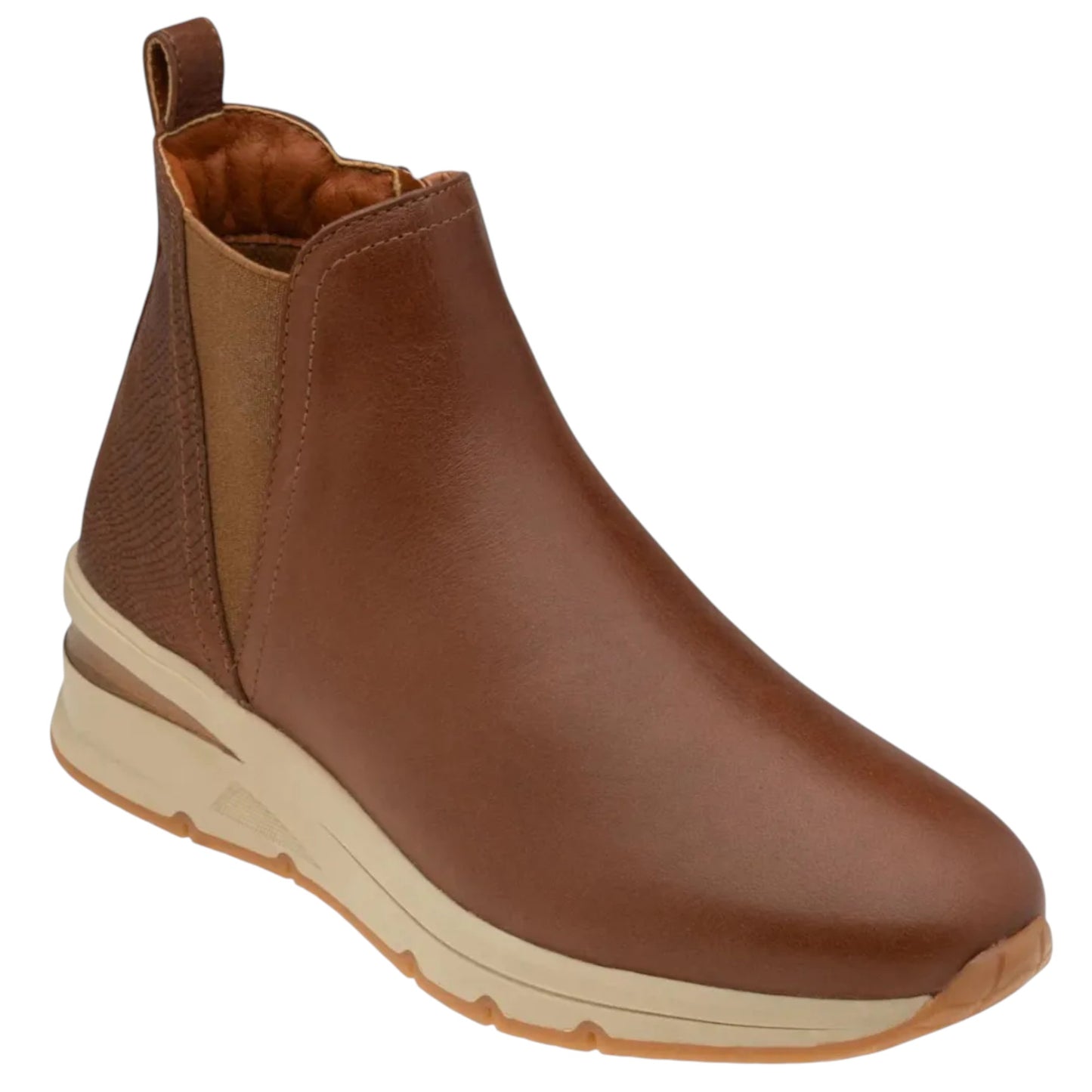 Bota Dockers Dama Lauren D1225321 Piel Vacuno Cogñac