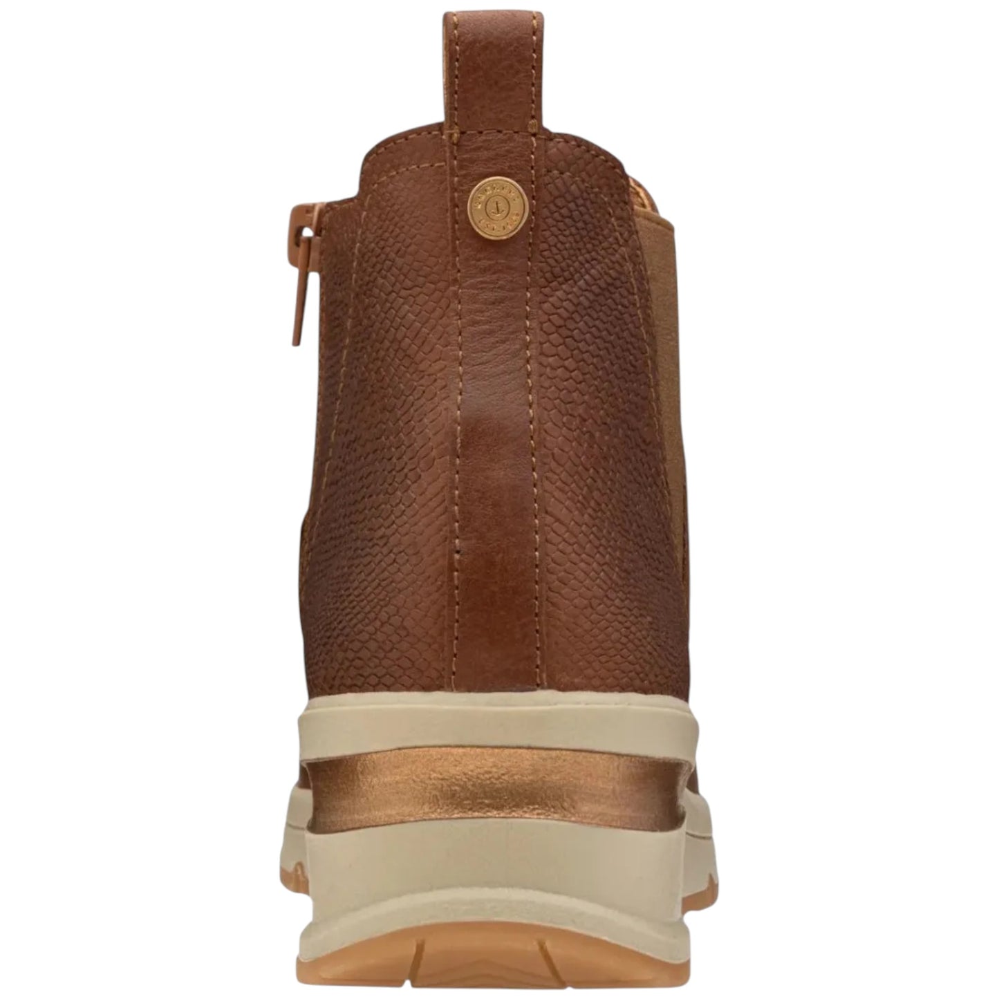 Bota Dockers Dama Lauren D1225321 Piel Vacuno Cogñac