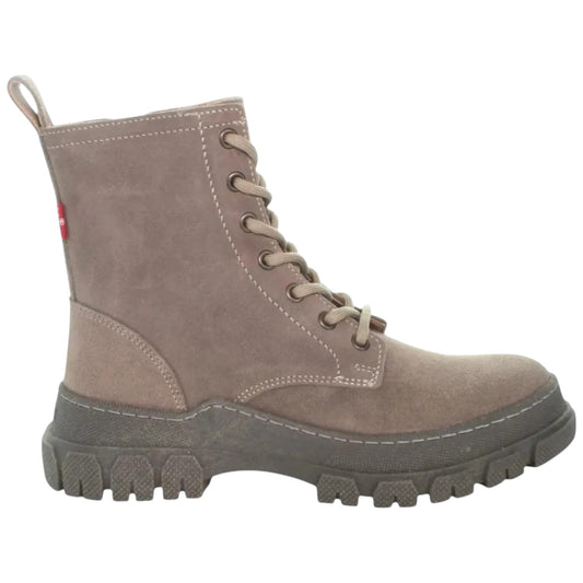 Bota Levi's Dama Modelo Dora L1225215 Piel Gamuza Gris
