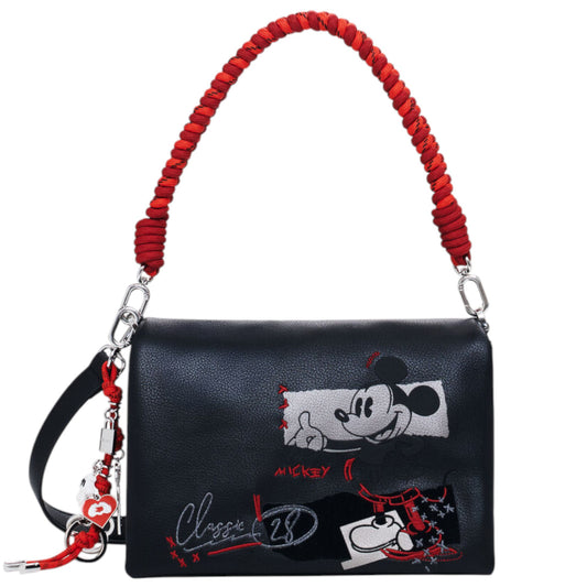 Bolso bandolera efecto piel Mickey mouse mediano