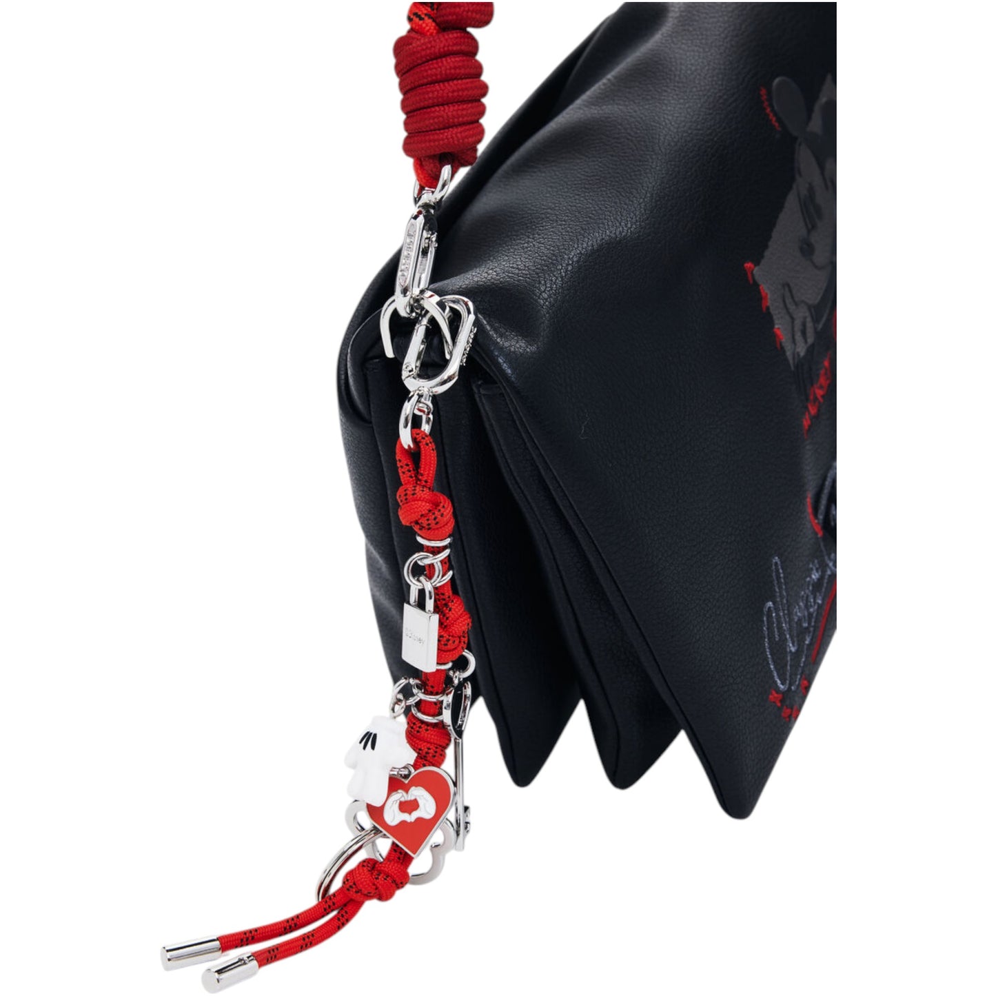 Bolso bandolera efecto piel Mickey mouse mediano