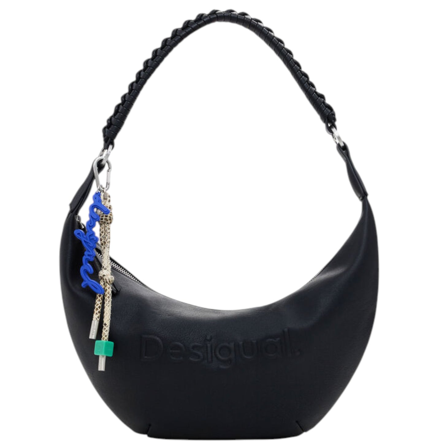 Bolso efecto piel logo 3D mediano Desigual