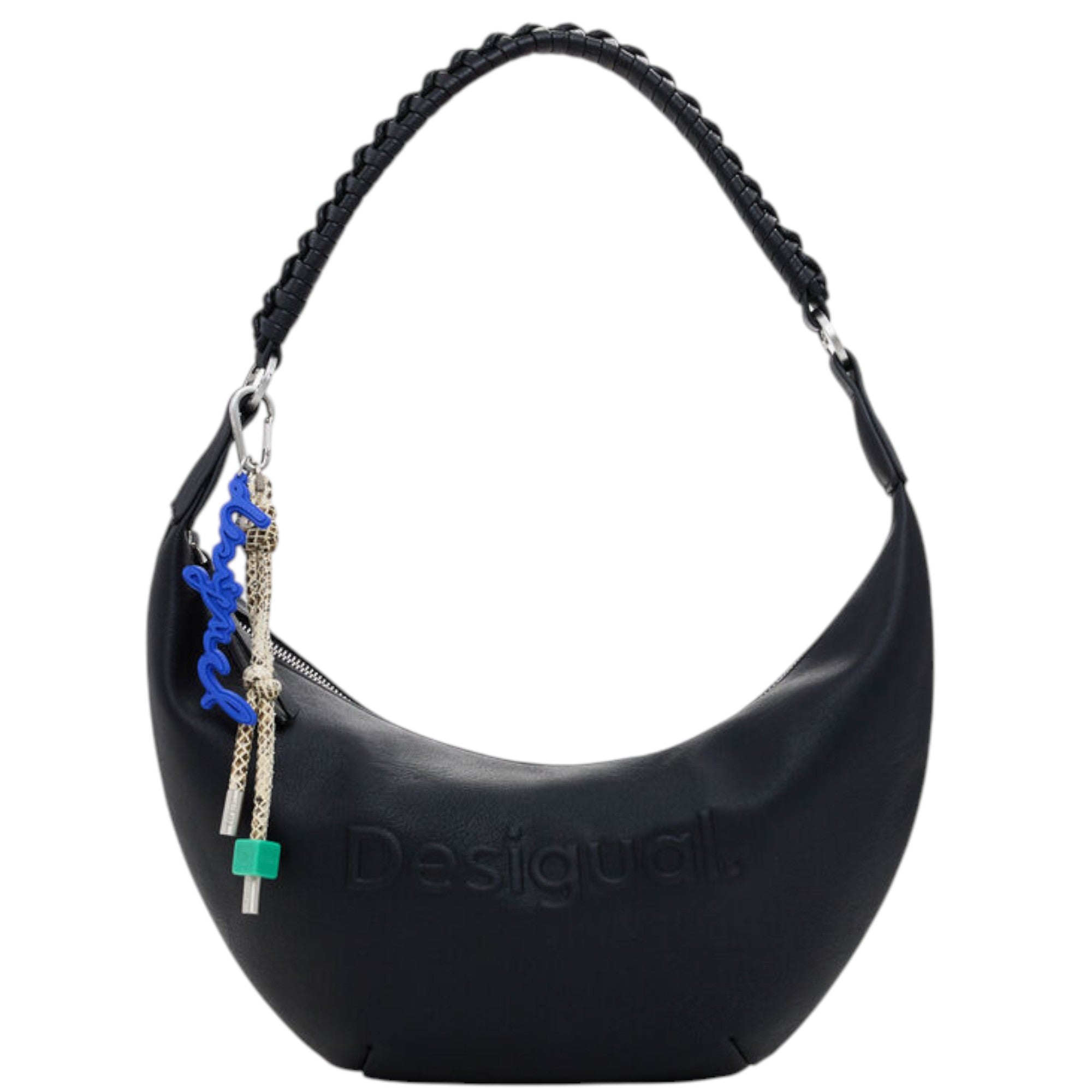 Bolso efecto piel logo 3D mediano Desigual