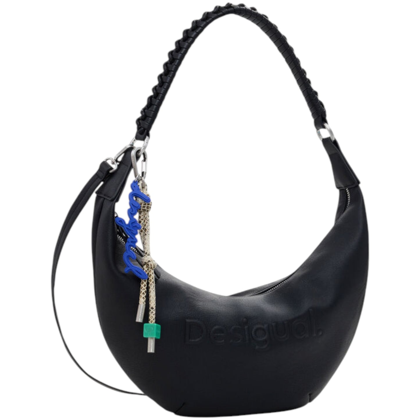 Bolso efecto piel logo 3D mediano Desigual