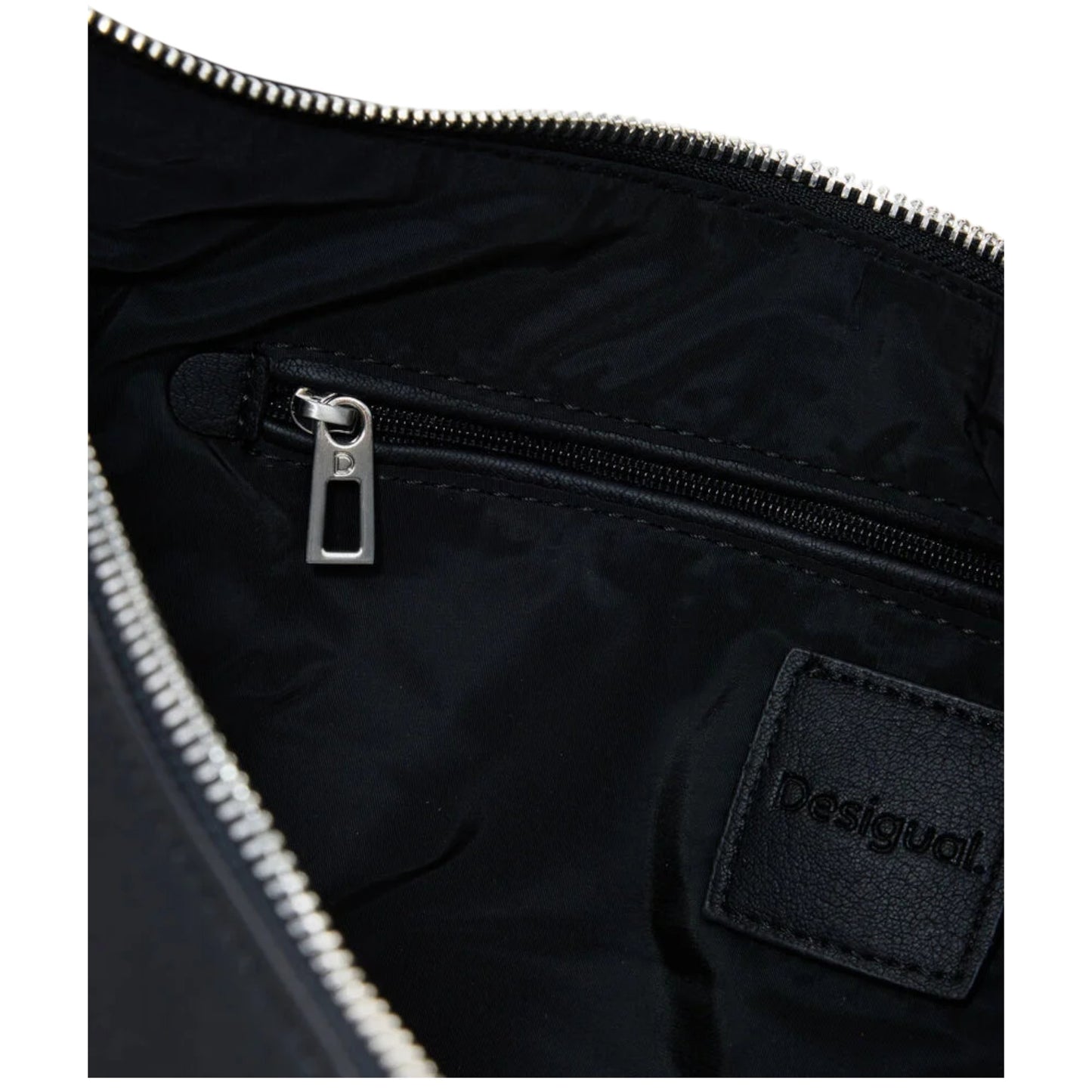 Bolso efecto piel logo 3D mediano Desigual