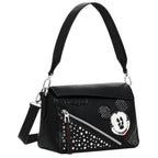 Bolsa Desigual De Mano Mickey Mouse Brillos Negro