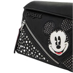 Bolsa Desigual De Mano Mickey Mouse Brillos Negro