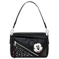 Bolsa Desigual De Mano Mickey Mouse Brillos Negro